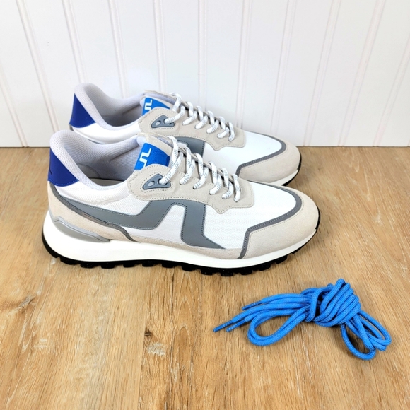 🆕️J. Lindeberg White Bridge Runner Sneakers